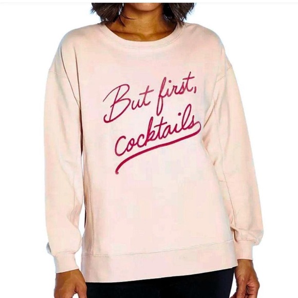 Wildfox Tops - Wildfox “But first cocktail” sweatshirt